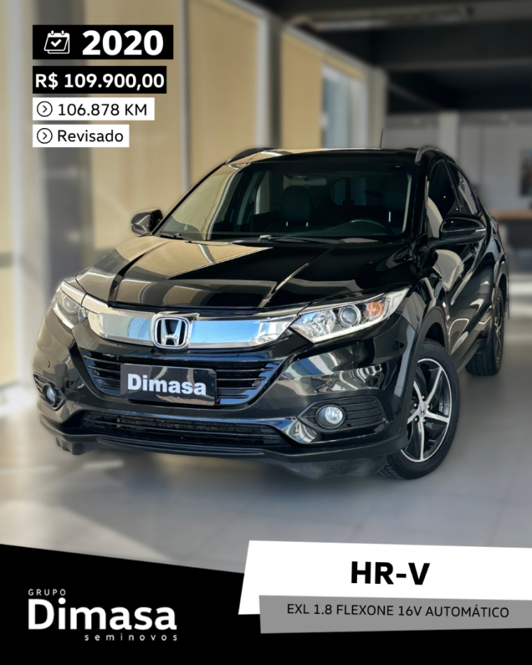 hr-v exl 1.8 flexone 16v automatico 2020