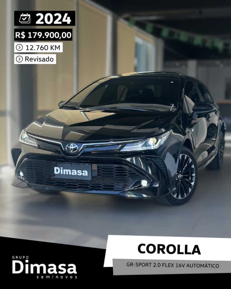 corolla gr-sport 2.0 flex 16v automatico 2024
