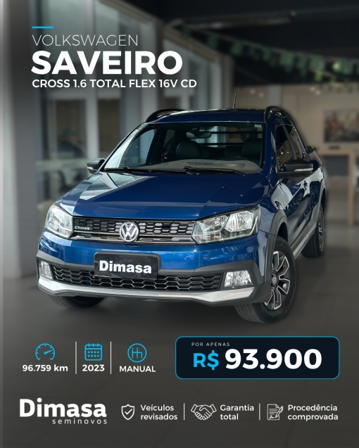 VOLKSWAGEN SAVEIRO CROSS 1.6 TOTAL FLEX 16V CD 20230