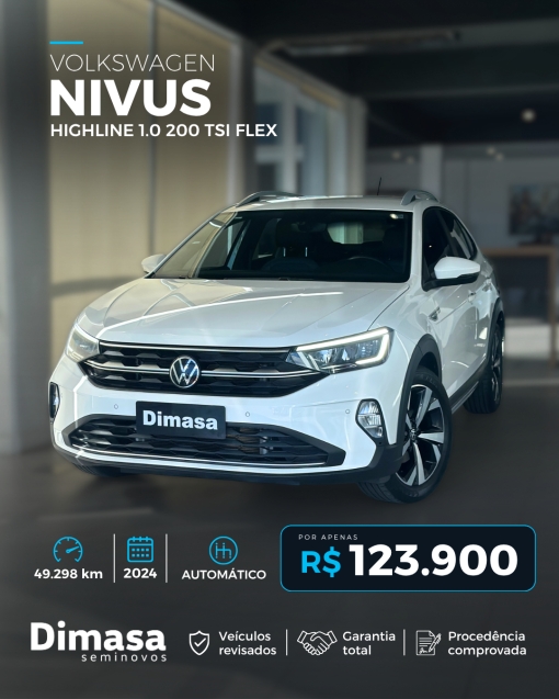 VOLKSWAGEN NIVUS HIGHLINE 1.0 200 TSI FLEX 20240
