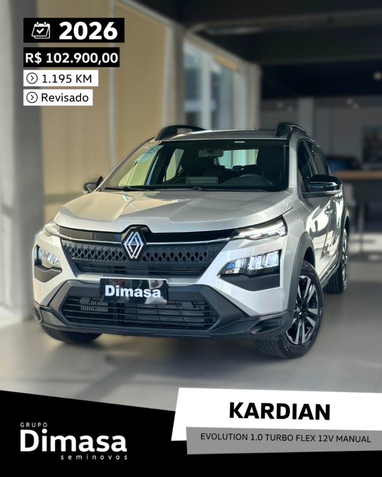 kardian evolution 1.0 turbo flex 12v manual 20260