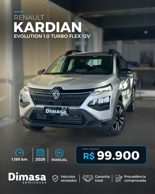 RENAULT KARDIAN EVOLUTION 1.0 TURBO FLEX 12V 2026