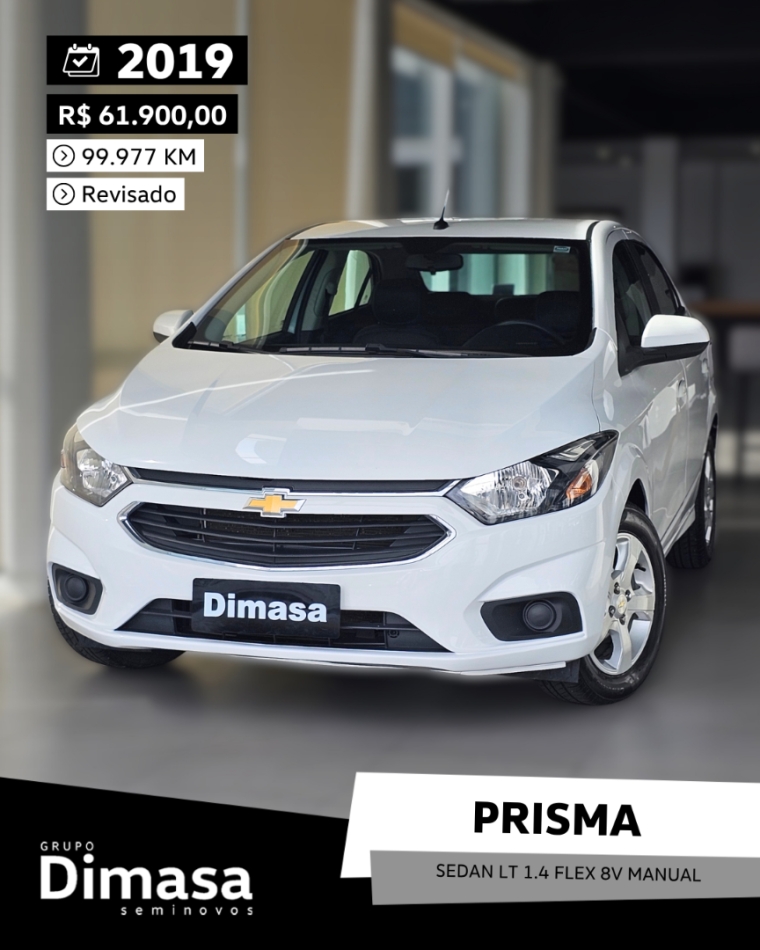 prisma sedan lt 1.4 flex 8v manual 2019