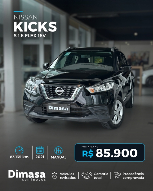 NISSAN KICKS S 1.6 FLEX 16V 2021