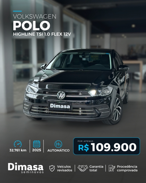 VOLKSWAGEN POLO HIGHLINE TSI 1.0 FLEX 12V 20250
