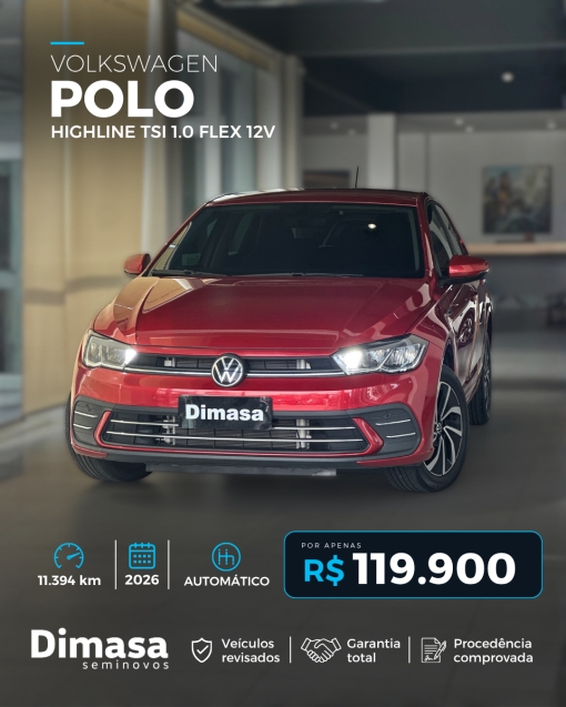 VOLKSWAGEN POLO HIGHLINE TSI 1.0 FLEX 12V 20260