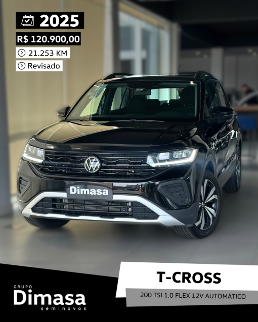 t-cross 200 tsi 1.0 flex 12v automatico 20250