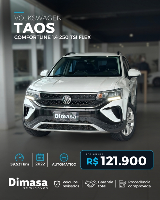 Taos Comfortline 1.4 250 TSI Flex Automático 2022