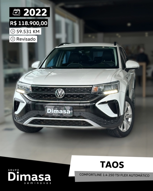 taos comfortline 1.4 250 tsi flex automatico 20220