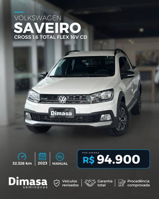Saveiro Cross 1.6 Total Flex 16V CD Manual 2023
