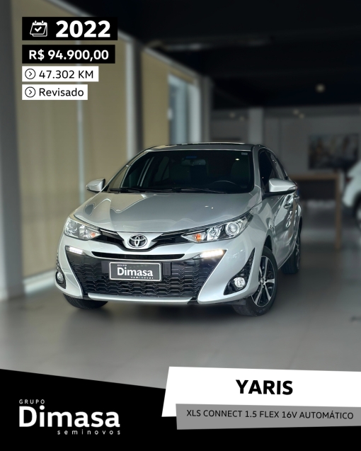 Yaris XLS Connect 1.5 Flex 16V Automático 20220