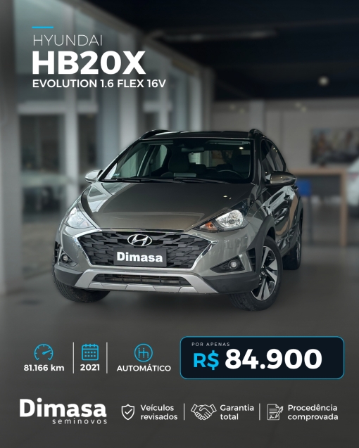 HYUNDAI HB20X EVOLUTION 1.6 FLEX 16V 2021