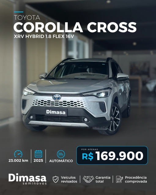 TOYOTA COROLLA CROSS XRV HYBRID 1.8 FLEX 16V 20250