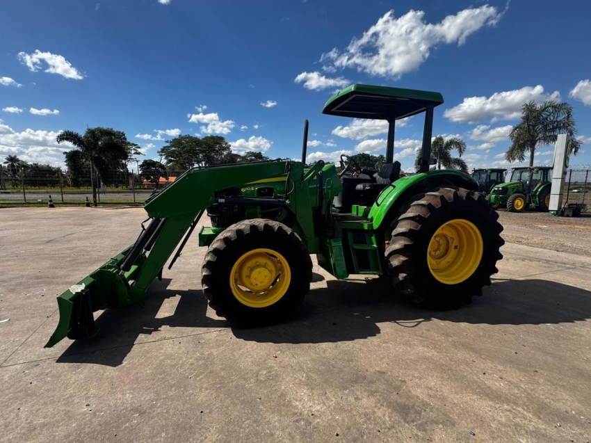 john deere trator 6110e diesel 1p semiautomatico 20122