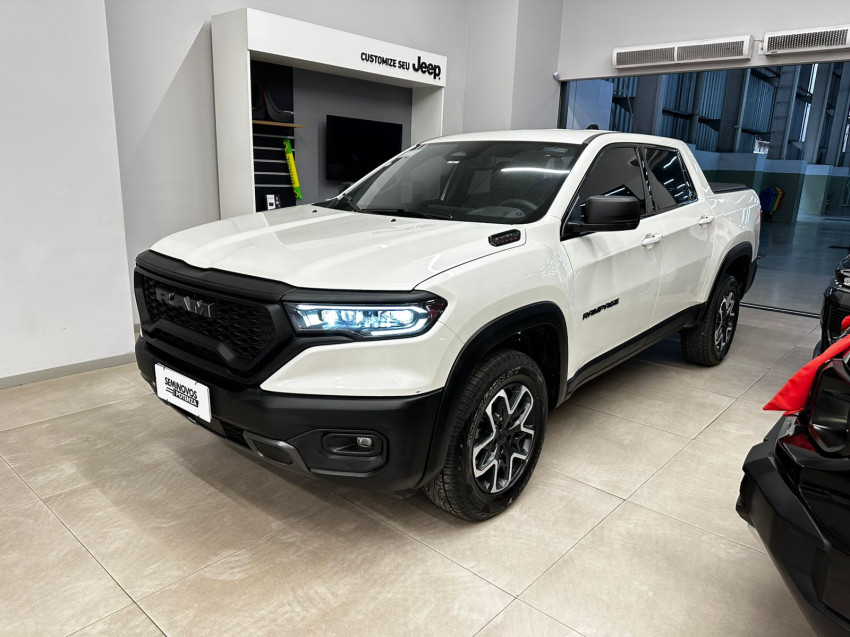 ram rampage diesel automatica rebel 4x4 revisada branca 2024 motor 2.0 super nova