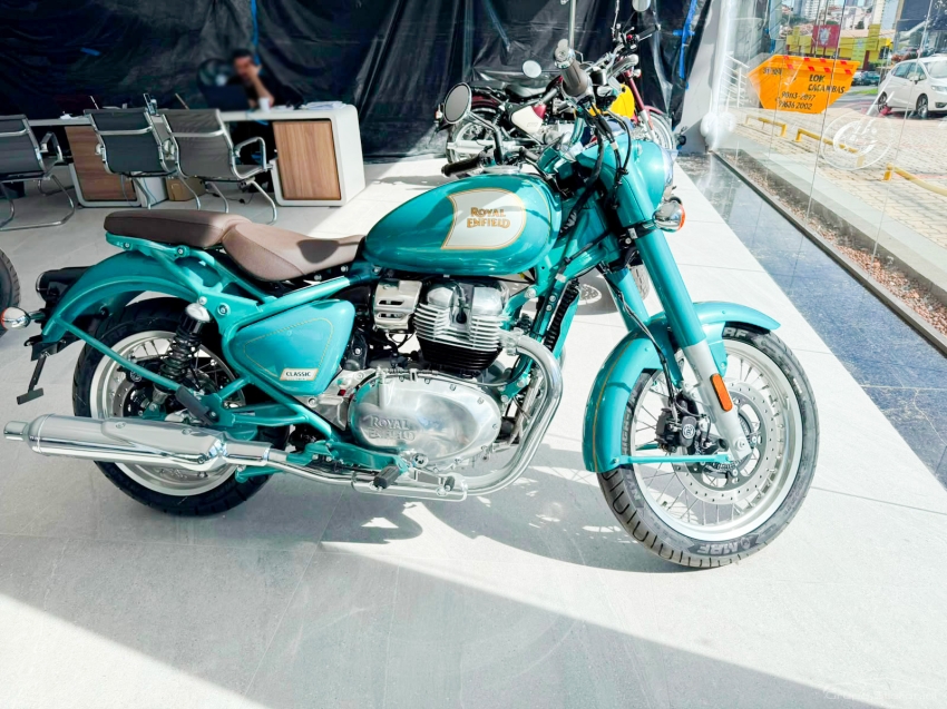 royal enfield classic 650 mid teal gasolina automatico 20272