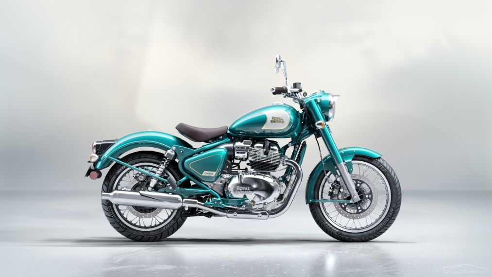 royal enfield classic 650 mid teal gasolina automatico 20273