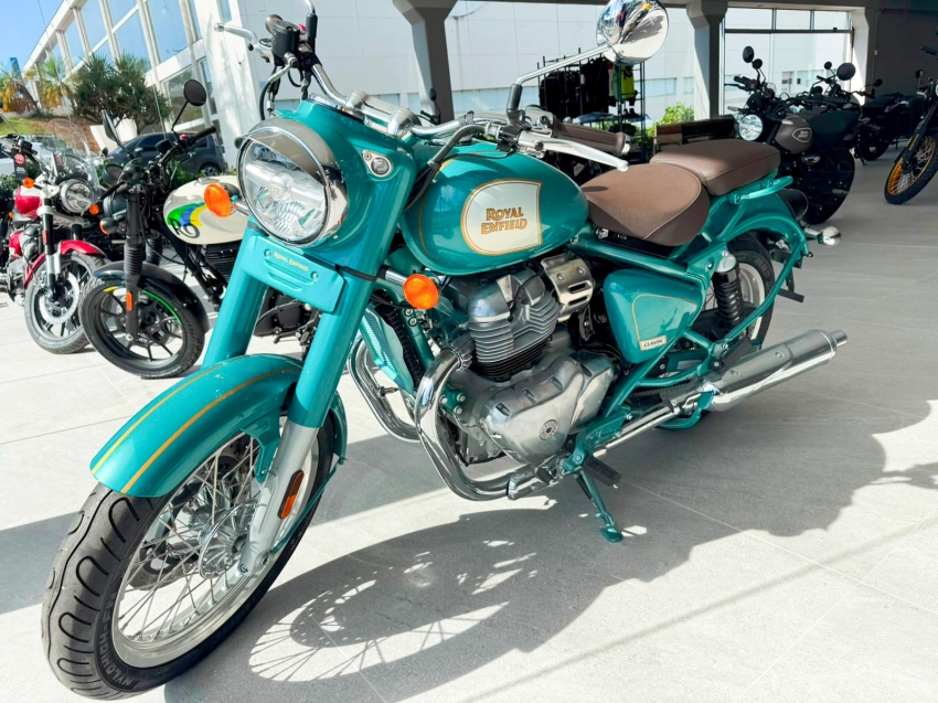 royal enfield classic 650 mid teal gasolina automatico 20271