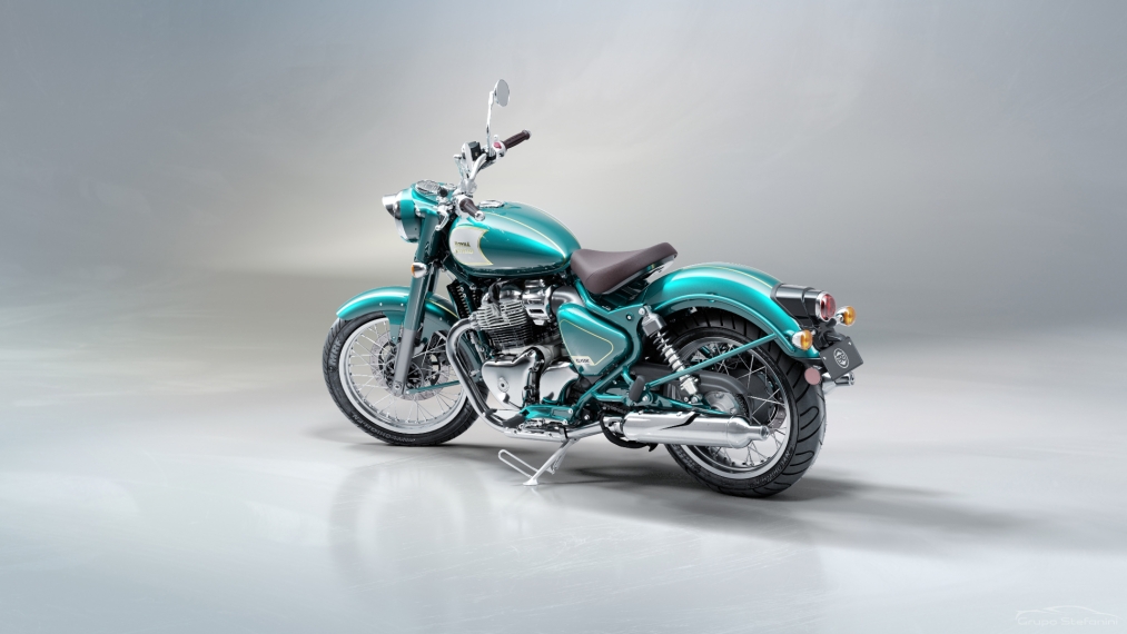 royal enfield classic 650 mid teal gasolina automatico 20277