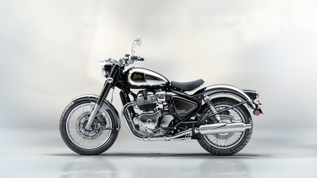 royal enfield classic 650 top black chrome gasolina automatico 20273