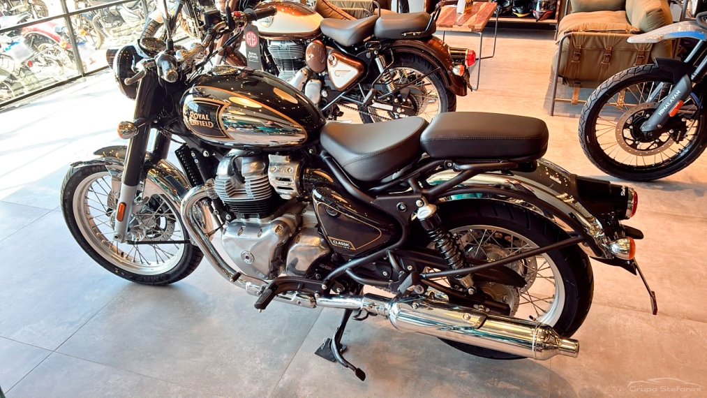 royal enfield classic 650 top black chrome gasolina automatico 20271