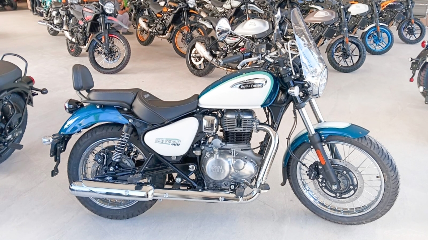 royal enfield meteor 350 aurora retro green gasolina manual 20270