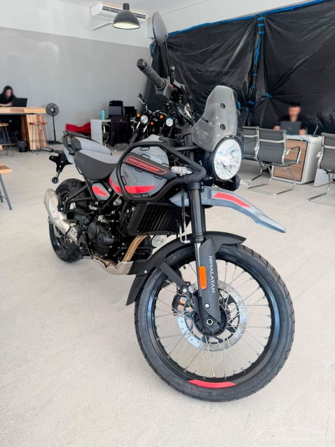 royal enfield himalayan mid slate salt/slate poppy blue (com camara) 450 gasolina manual 20270