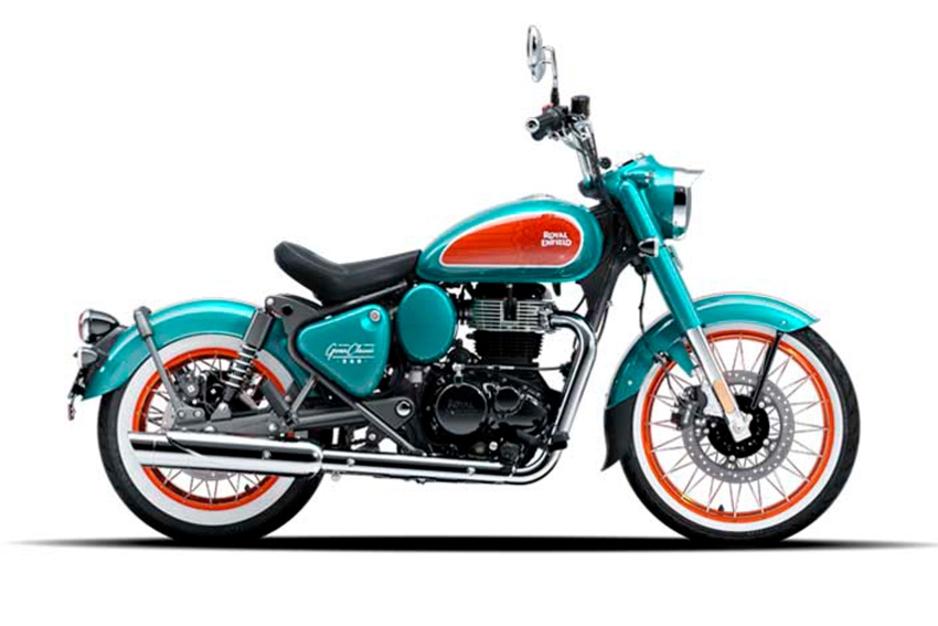 royal enfield goan classic 350 mid trip teal gasolina automatico 2027