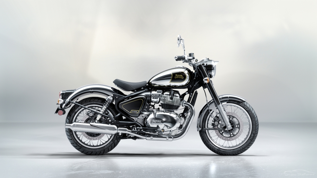 royal enfield classic 650 top black chrome gasolina automatico 20274