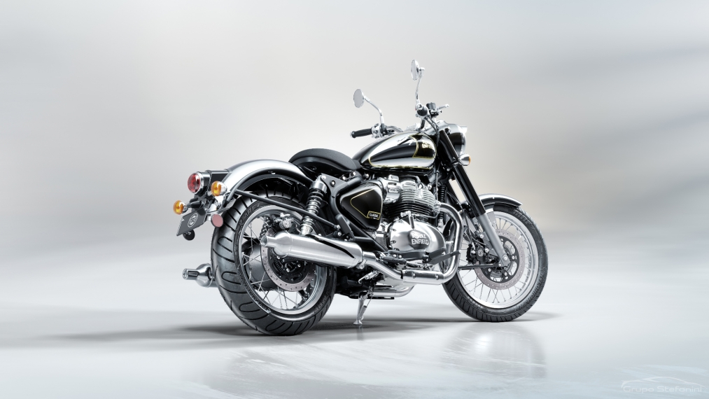 royal enfield classic 650 top black chrome gasolina automatico 20275