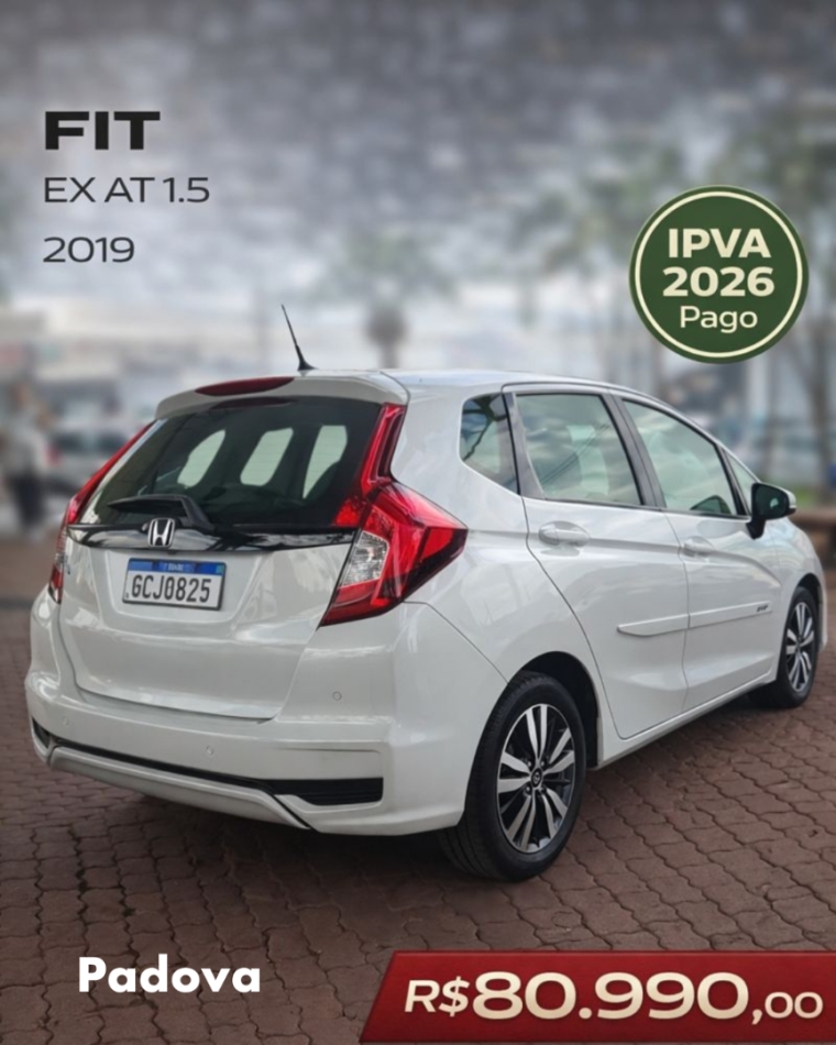 honda fit 1.5 ex 16v flex 4p automatico 2019